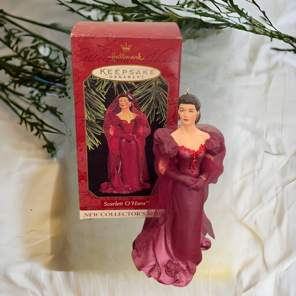 Hallmark 1997 Keepsake Ornament Scarlett O'Hara #1 Series Gone with the Wind Box - Picture 1 of 8